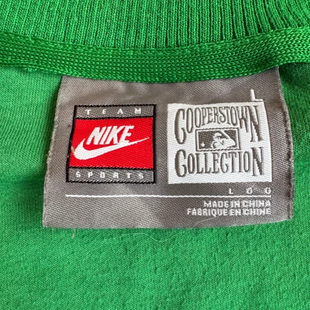 Nike Boston Red Sox Size L Cooperstown Collection Green Track Jacket - Picture 4 of 4